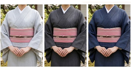 八重山ミンサー 半幅帯 ハーリーピンク｜温かい色合いとシンプルな